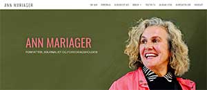 Ann Mariager homepage
